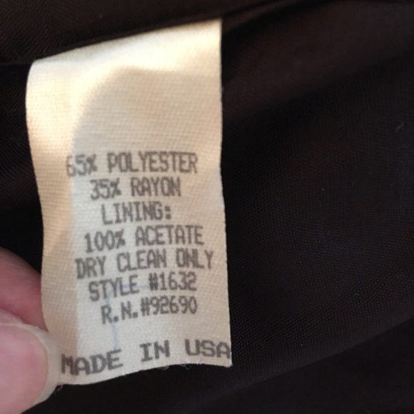 Behar hunt button tan red black stripe plaid vest - Picture 7 of 8